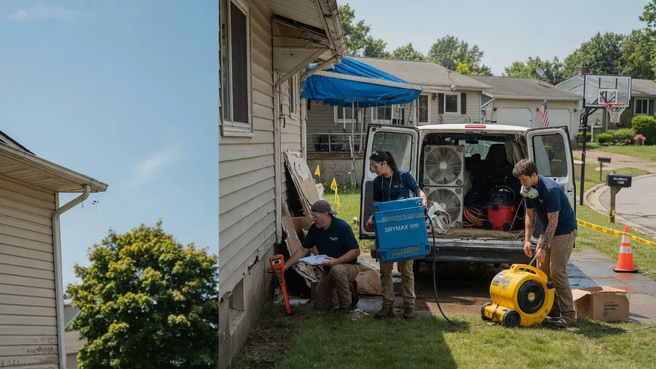 Ceiling Leak Cleanup in New Boston, MI near me